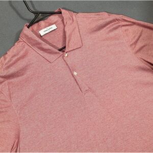 Gran Sasso Polo Shirt Men's 58 Light Red Cotton Made In Italy Casual Preppy